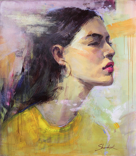 portrait of a determined young woman