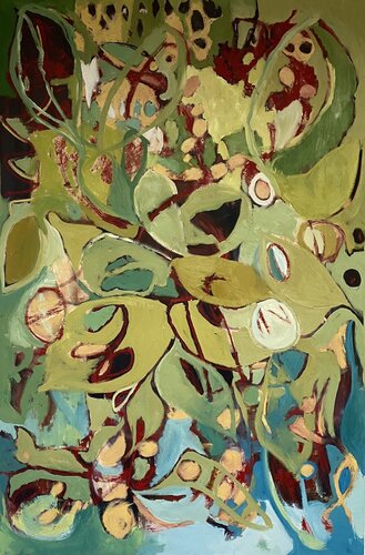 organic abstract painting inspired by nature