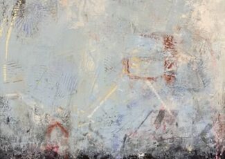 ethereal abstract mixed media painting