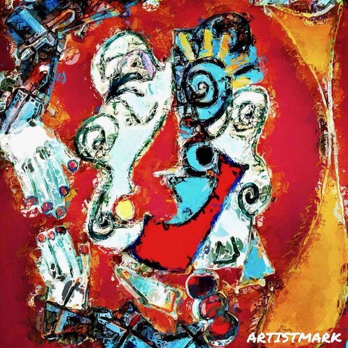 colorful iPad painting