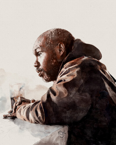 compelling portrait of a black man