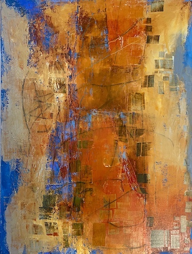 oil and cold wax painting abstract art