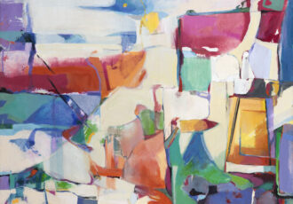 abstract acrylic painting by Susan Zwirn