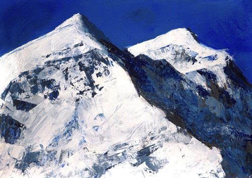 mountain landscape in New Zealand by Bill Rainey