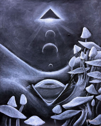 black and white surrealist art