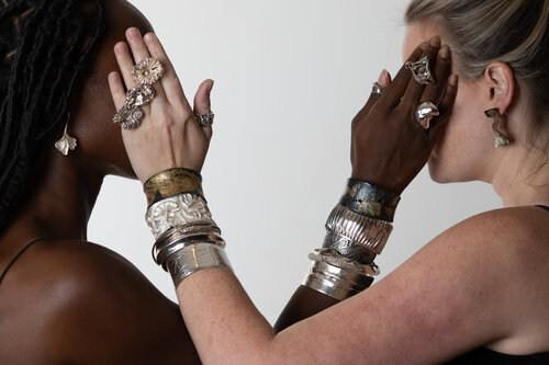 collection of handmae jewelry by Jo Ann Graham