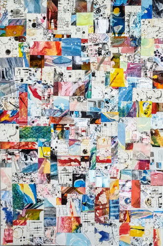 mixed media montage art by Mark Lembo