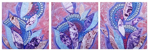floral and lace design art collage