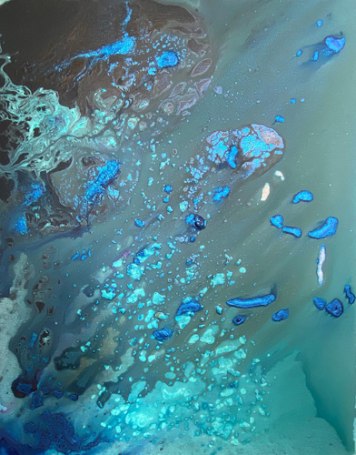 abstract luminescent artwork by Aparajita Sen