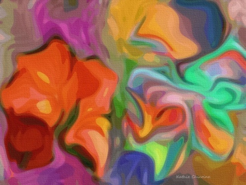 swirling colored abstract digital art by Kathy Chicoine