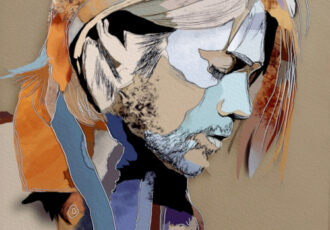 Digital portrait of Kurt Cobain