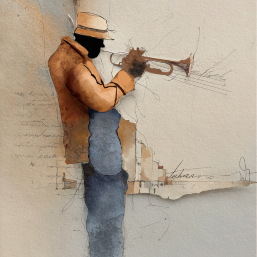 jazz-themed digital art