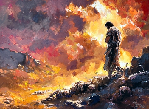 biblical painting of Jesus by Steven Lester