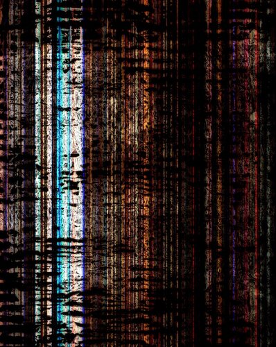 darkly abstract pigment print by Gilad Ophir