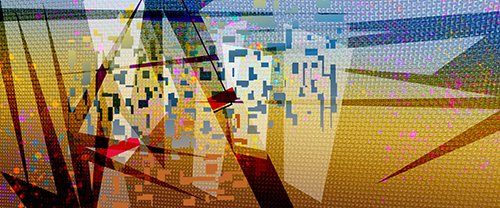 complex artwork inspired by sound and music