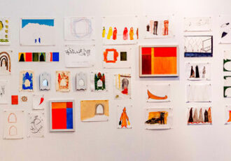 Installation of small works as a work of art