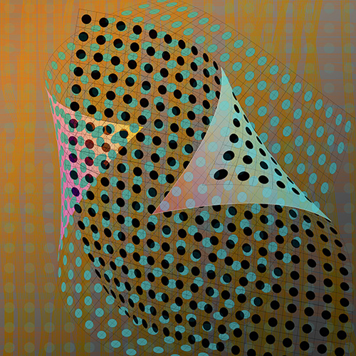 abstract artwork with musical structure
