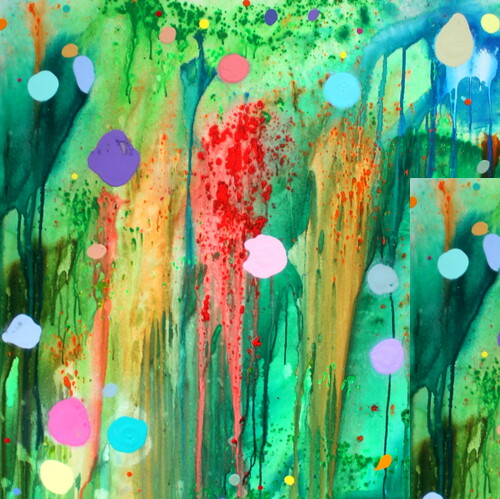 bold and colorful abstract painting