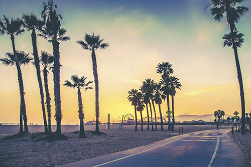 photograph of a California sunset