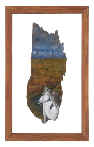 art painted on tree bark