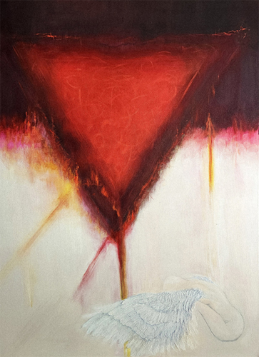 symbolic painting of a nation in chaos