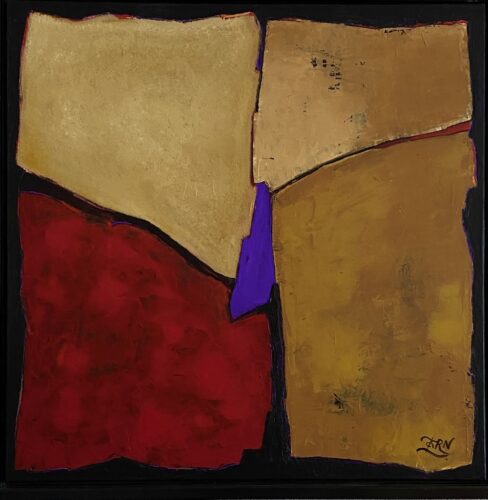 geometric abstract painting by Wim Zorn