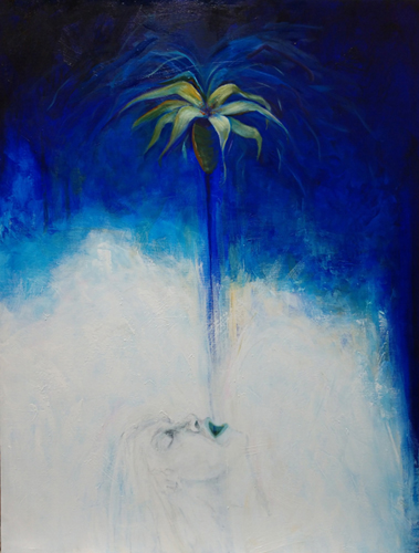 symbolic mixed media painting