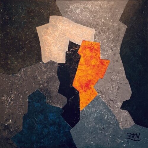 abstract acrylic painting