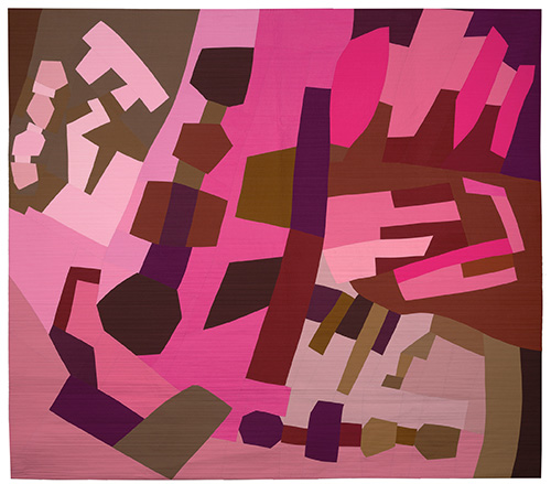 abstract pastel colored quilt design