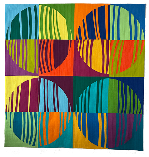 abstract colorful quilt
