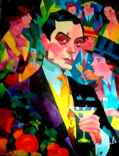 colorful rendition of a Gatsy portrait