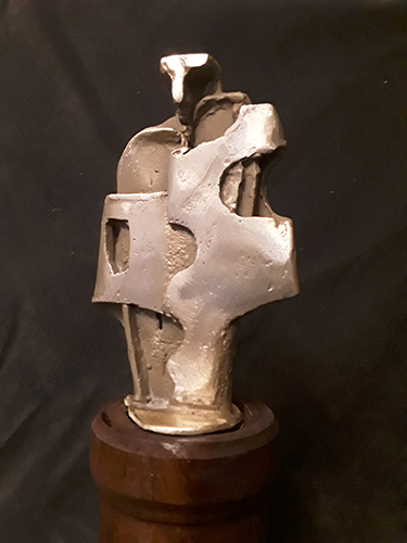 abstract bronze sculpture 