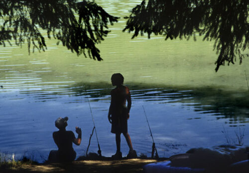 photography boys at the river