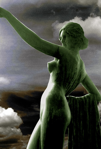 photograph of a nude sculpture