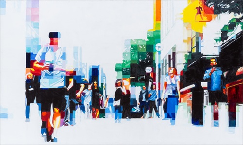 contemporary minimalist urban painting